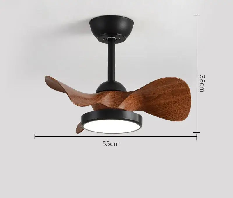White Wood Blade Fan