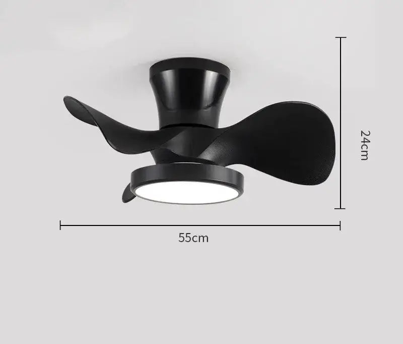 White Wood Blade Fan