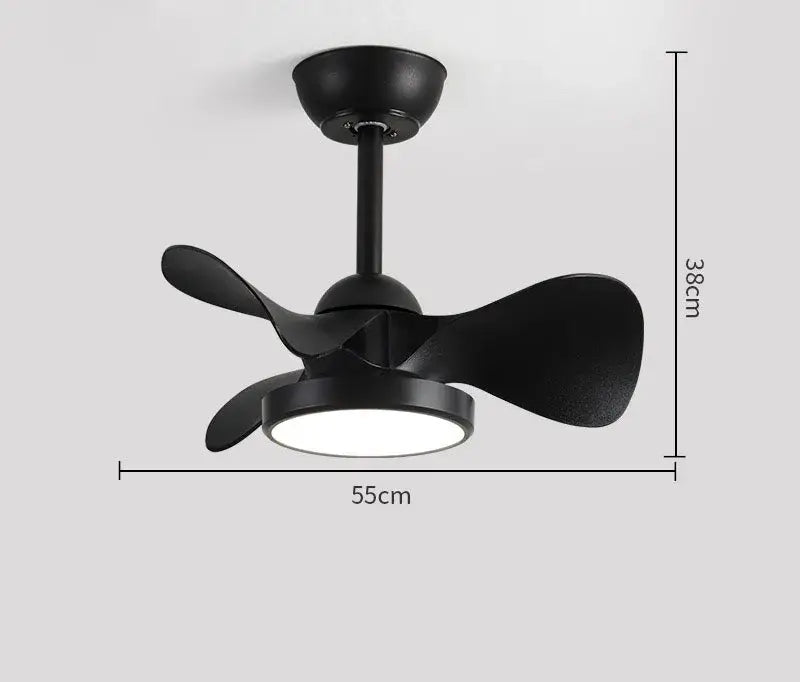 White Wood Blade Fan