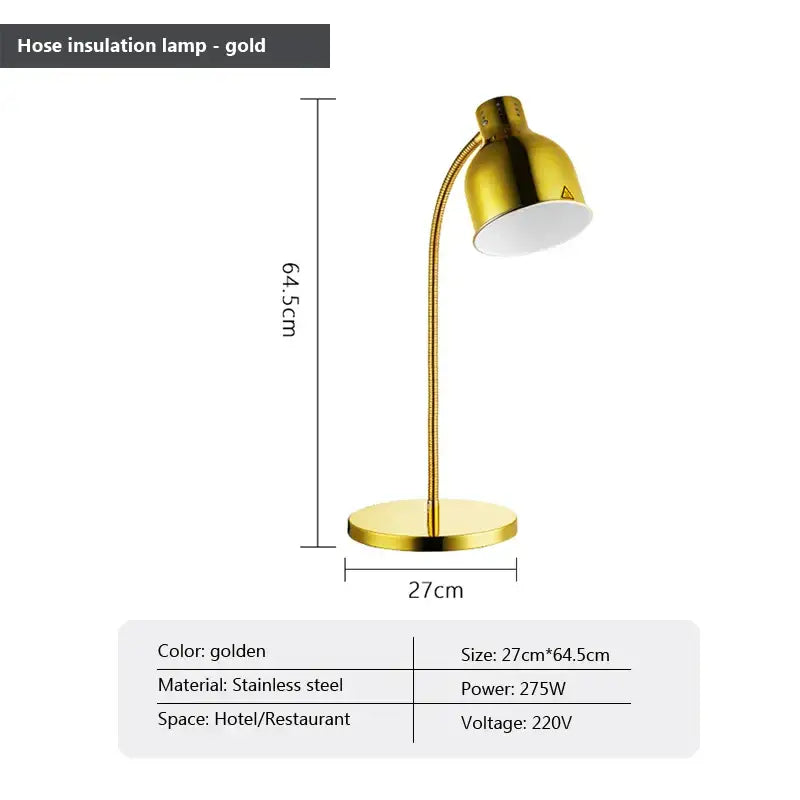 Gold Gooseneck Heat Lamp