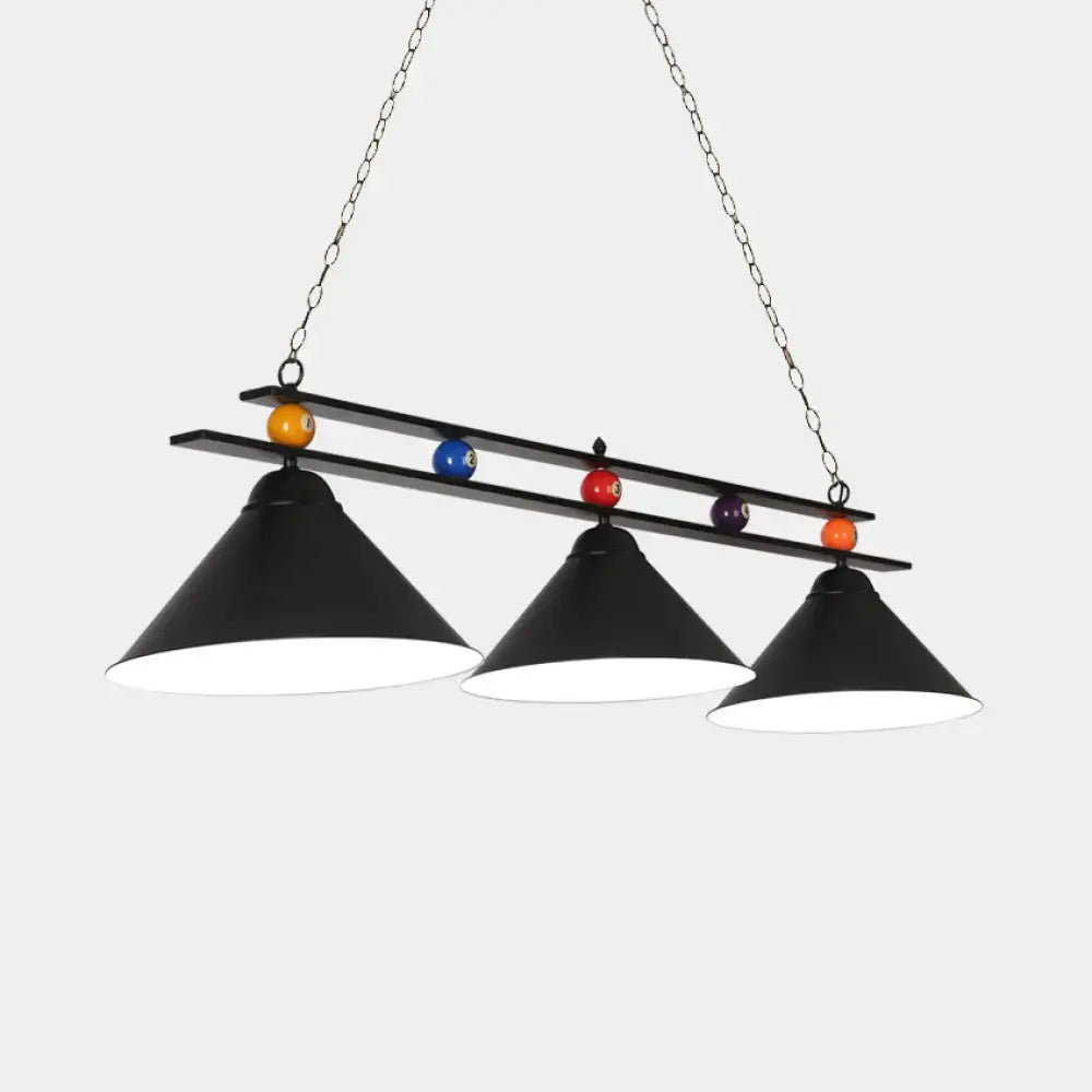 Blue Metallic Billiard Pendant