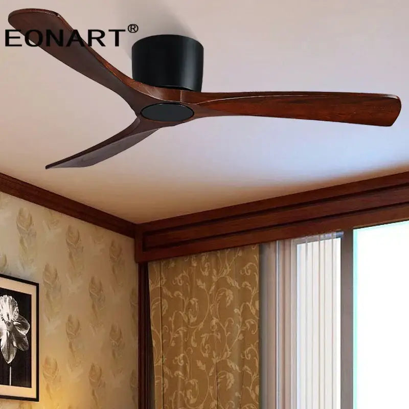 White Wooden Ceiling Fan