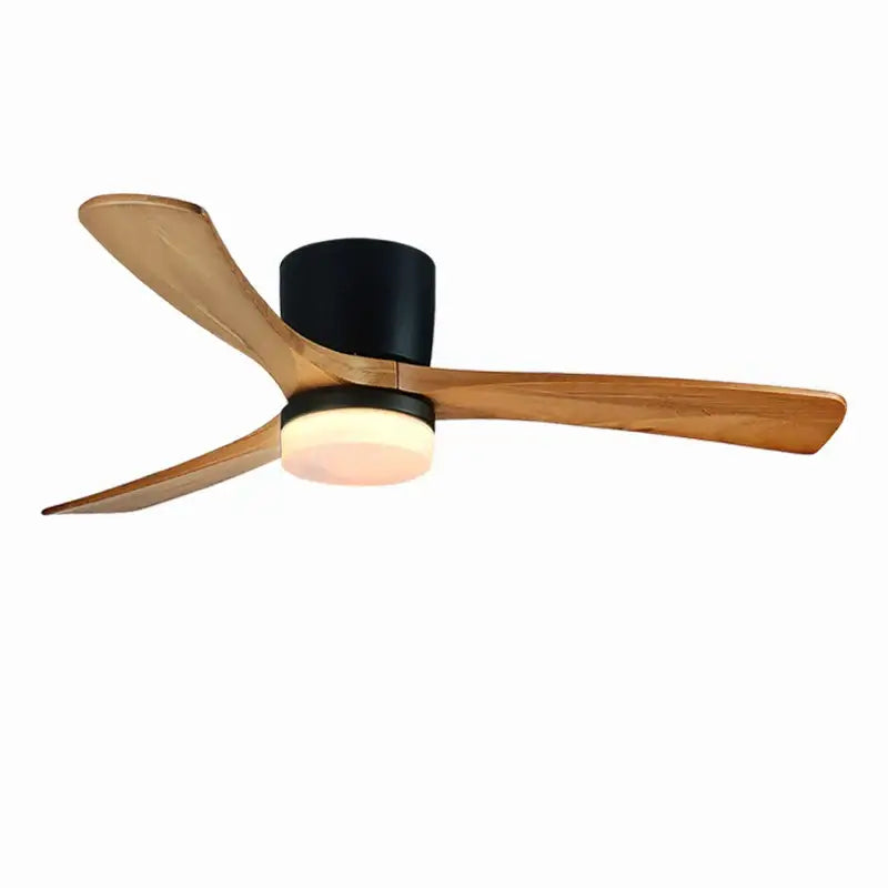 White Wood LED Ceiling Fan