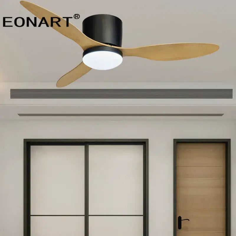 Black Remote Ceiling Fan
