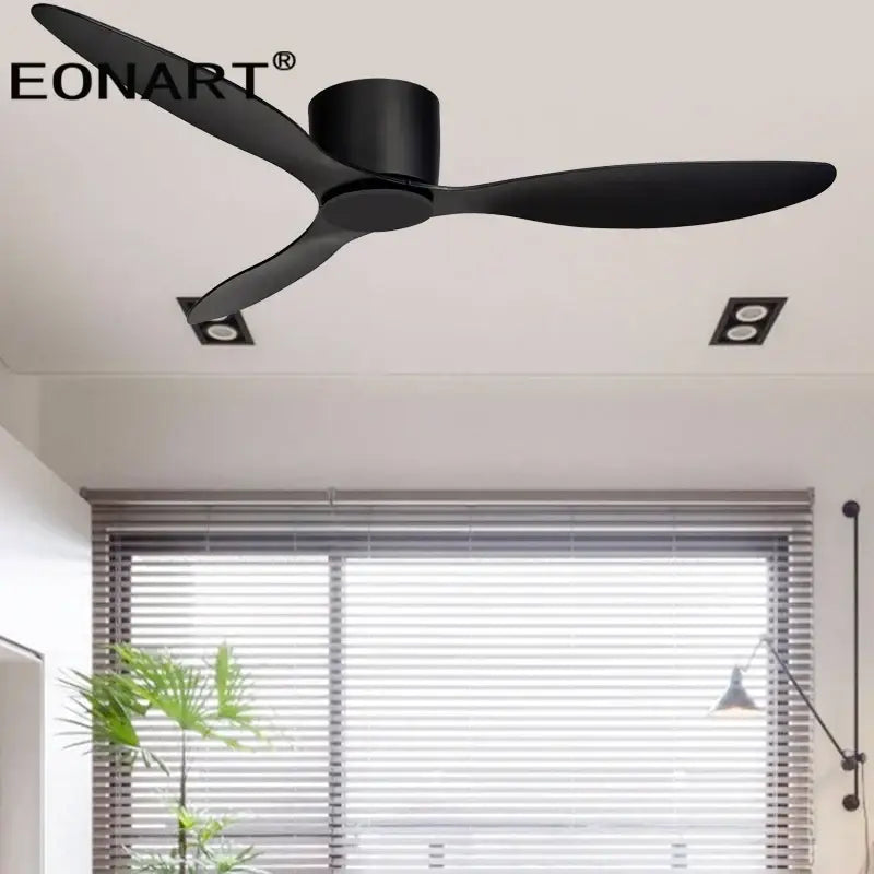 Black Remote Ceiling Fan