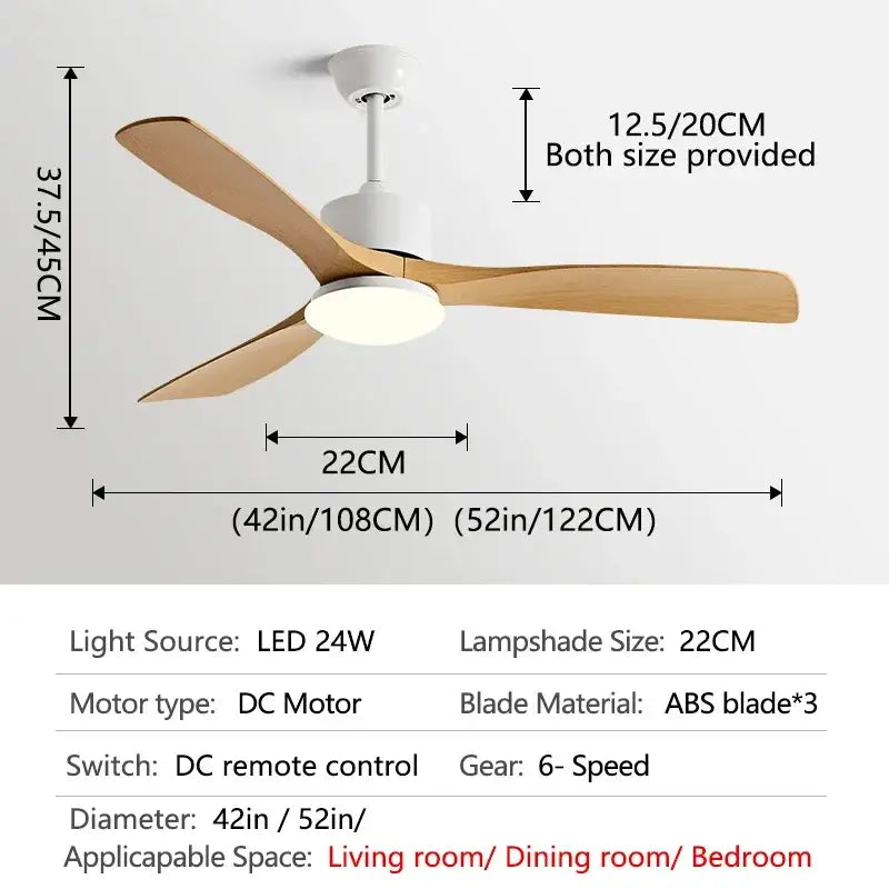 Bronze 52-Inch Remote Ceiling Fan Light