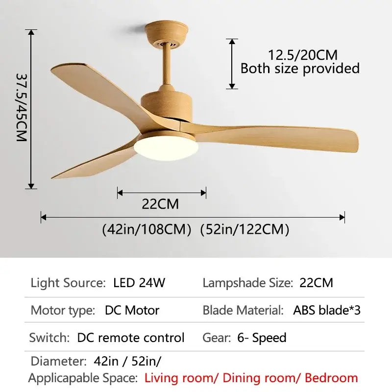 Bronze 52-Inch Remote Ceiling Fan Light