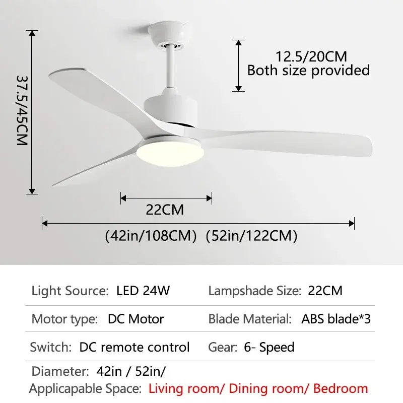 Bronze 52-Inch Remote Ceiling Fan Light