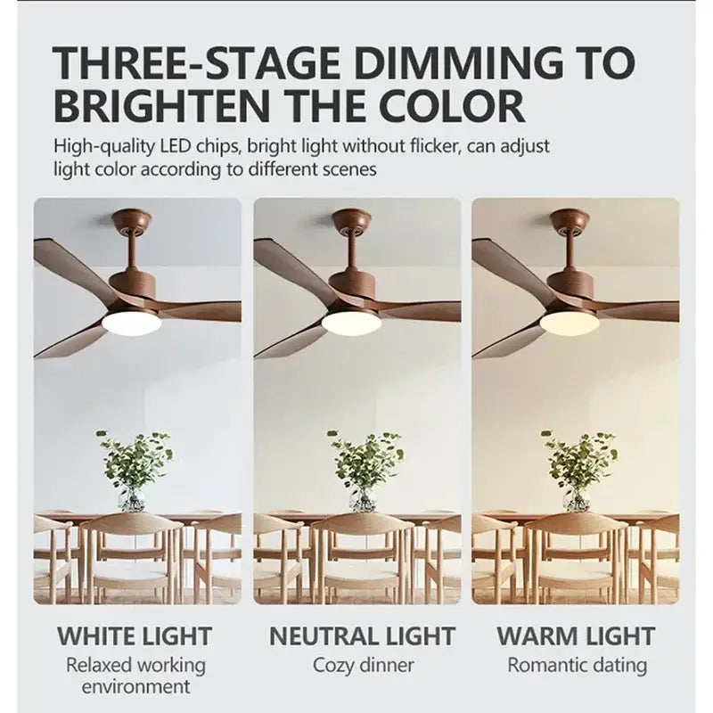 Bronze 52-Inch Remote Ceiling Fan Light