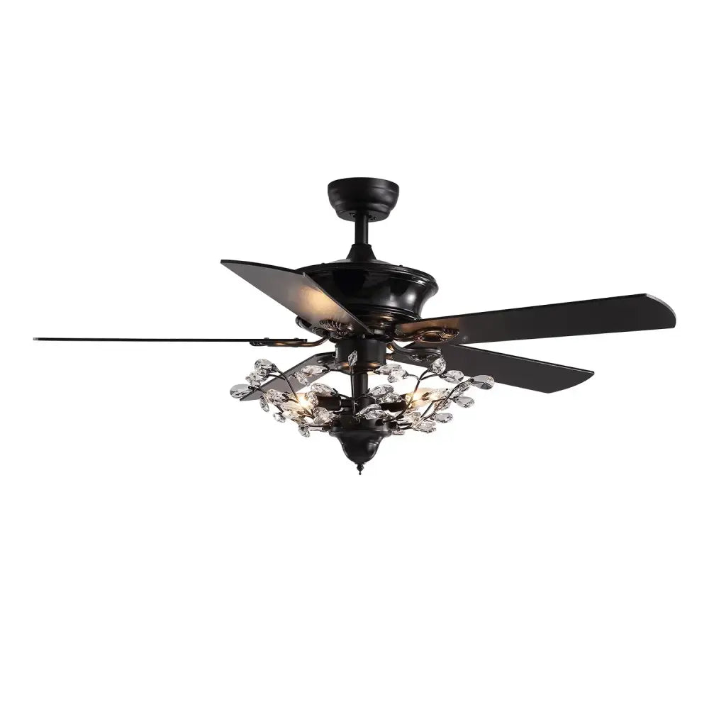 Black Crystal Ceiling Fan