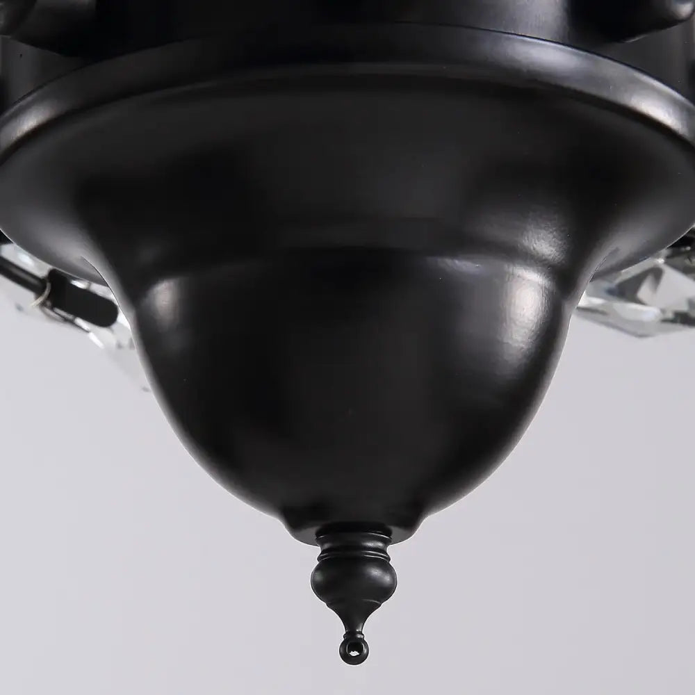 Black Crystal Ceiling Fan