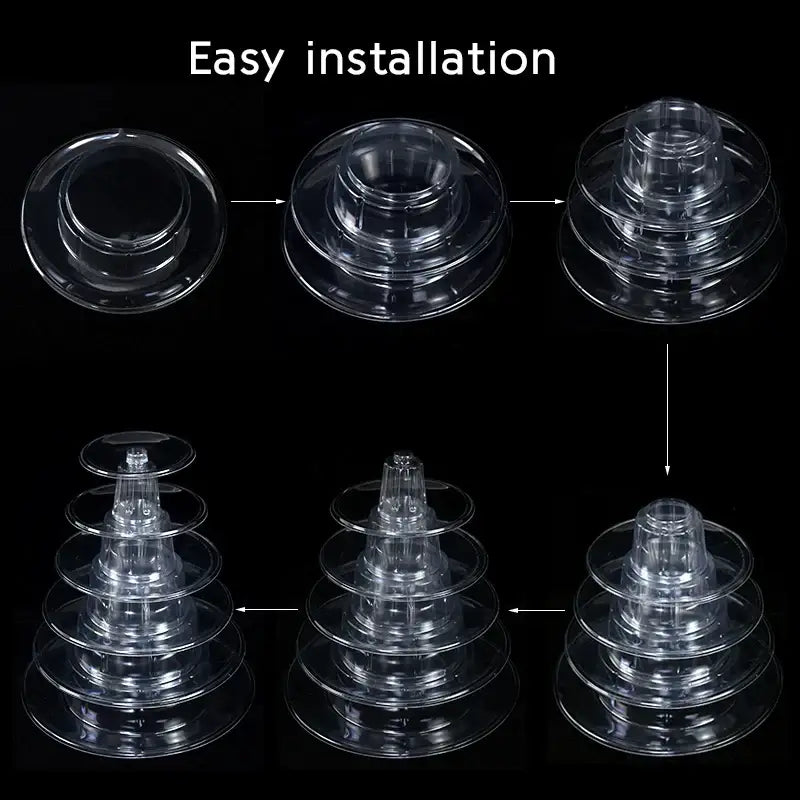Clear Multi-Tier Macaron Stand