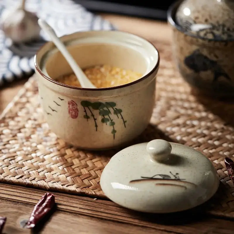 Cream Ceramic Ramen Bowls