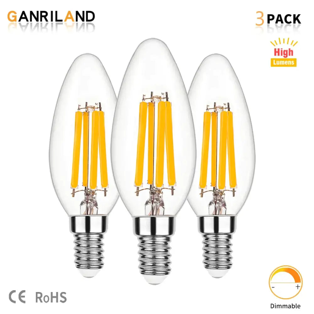 Clear LED Candle Bulb