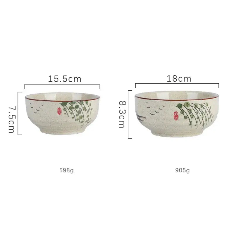 Nature Motif Ramen Bowl