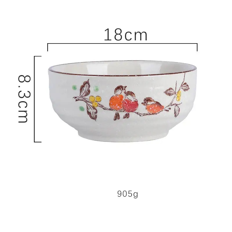 Nature Motif Ramen Bowl