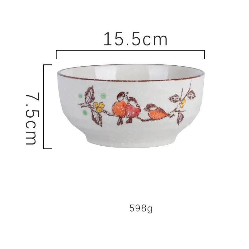 Nature Motif Ramen Bowl