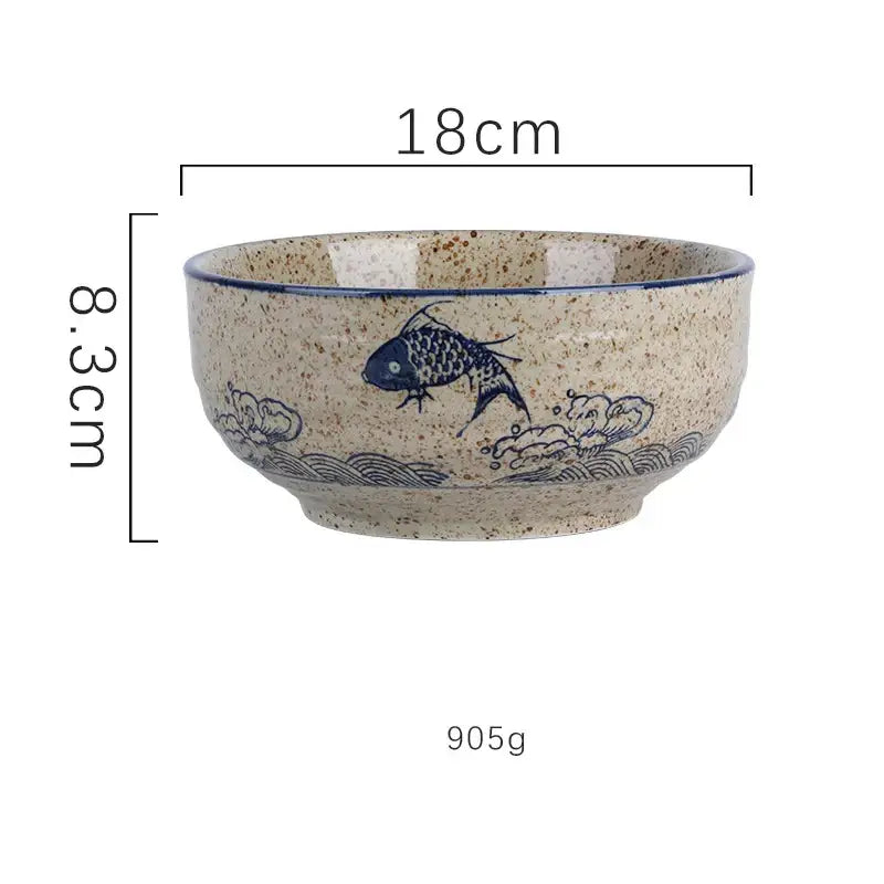 Nature Motif Ramen Bowl