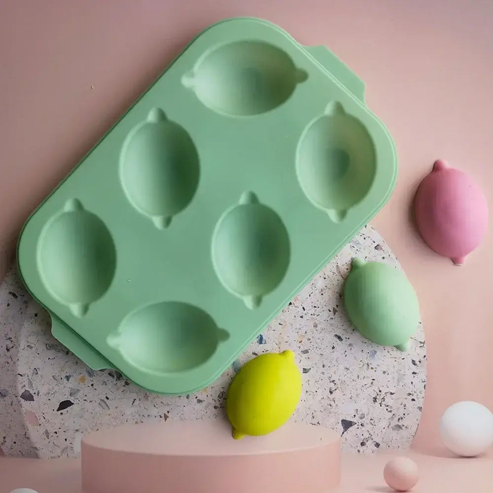 Pink Silicone Lemon Mold