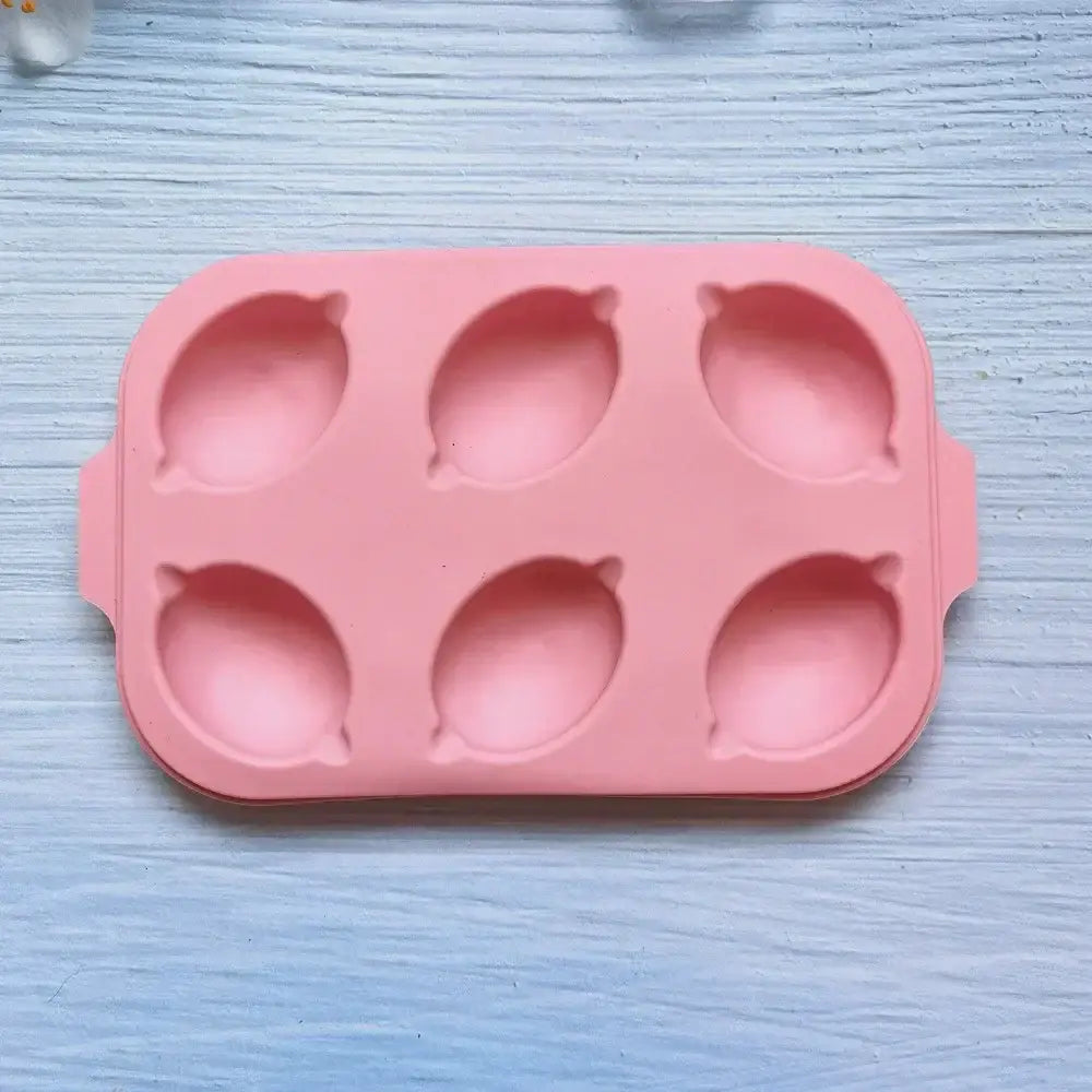Pink Silicone Lemon Mold