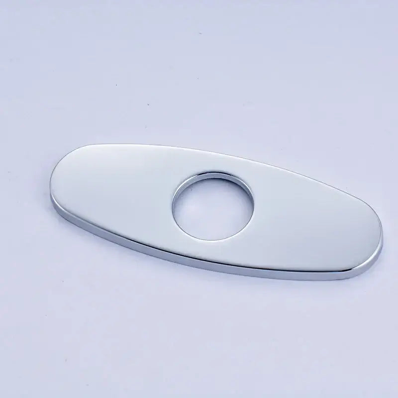 Chrome Oval Faucet Cover