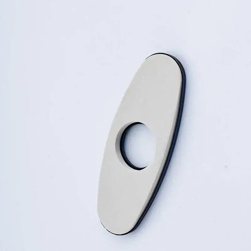 Chrome Oval Faucet Cover