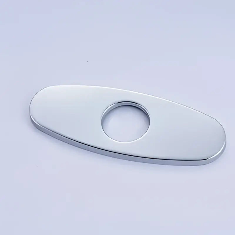 Chrome Oval Faucet Cover