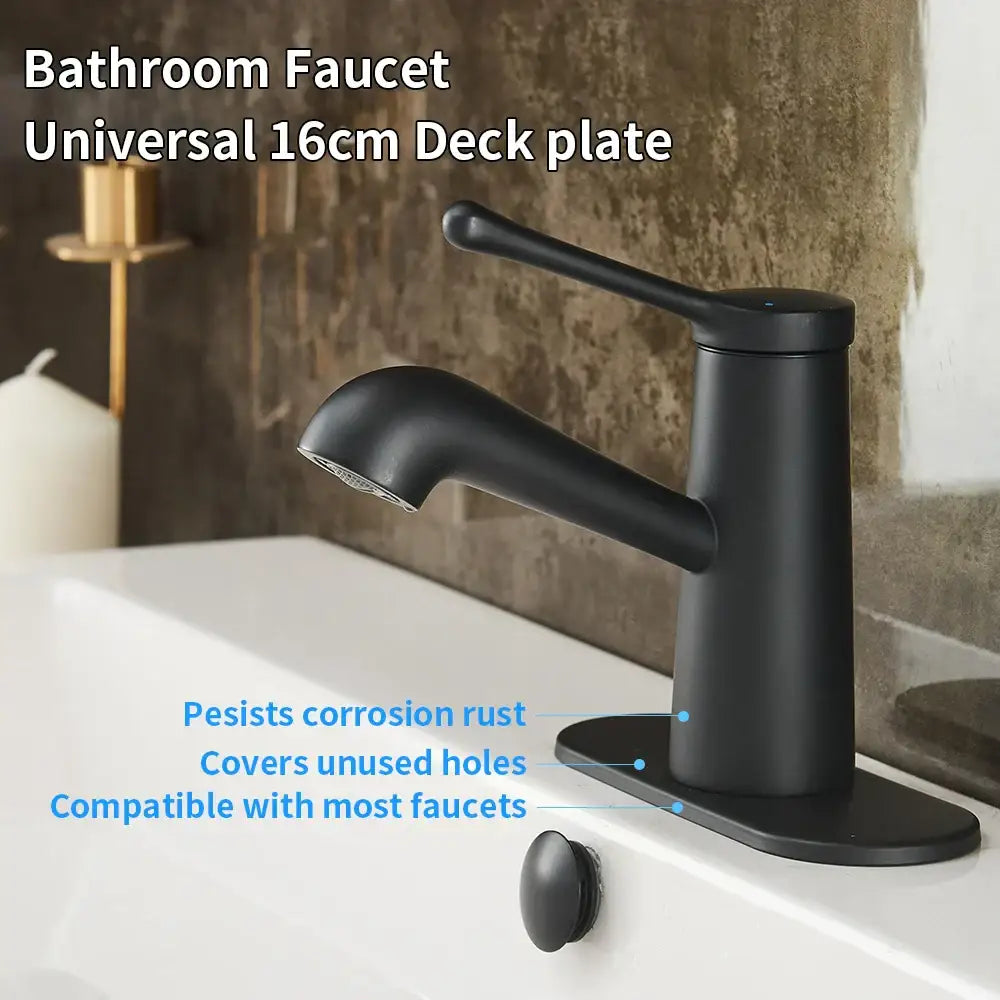 Black Oval Sink Escutcheon