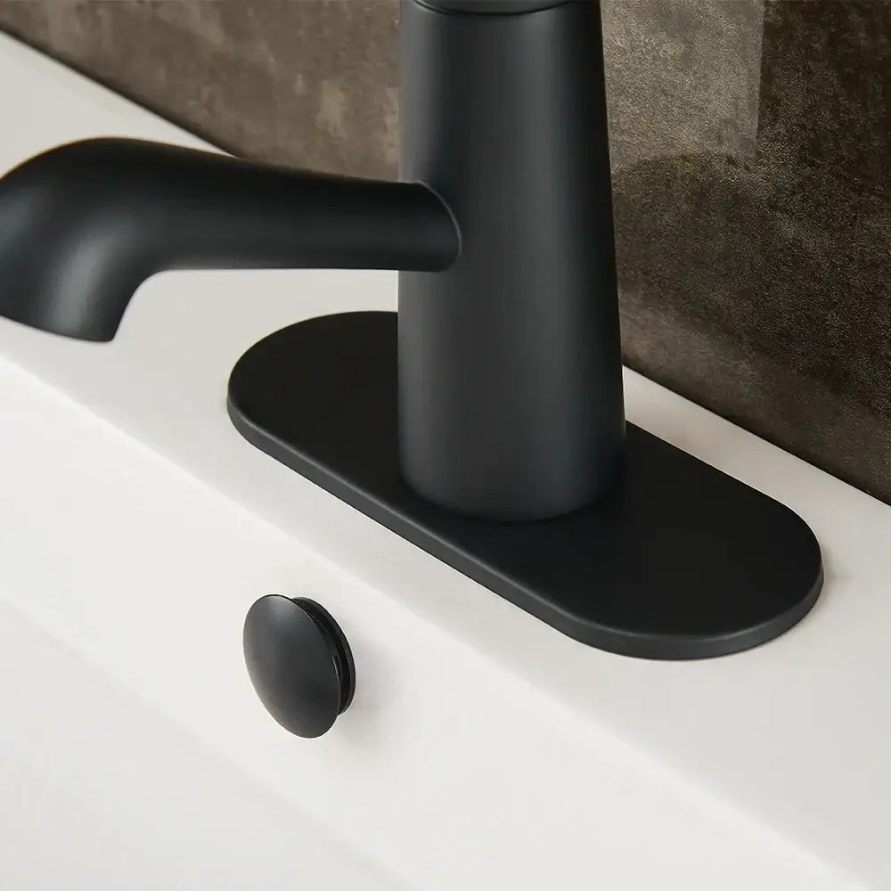 Black Oval Sink Escutcheon