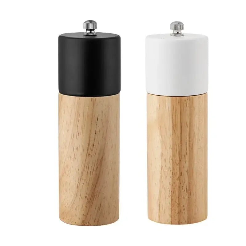 Black White Wooden Grinder