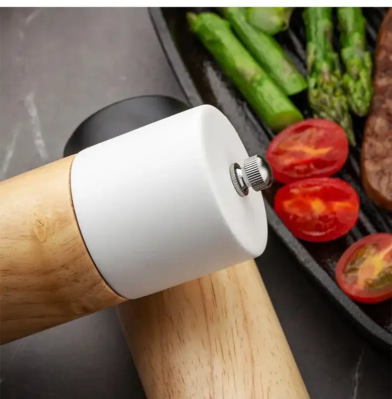 Black White Wooden Grinder