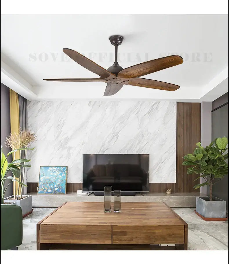 Bronze Wood Ceiling Fan