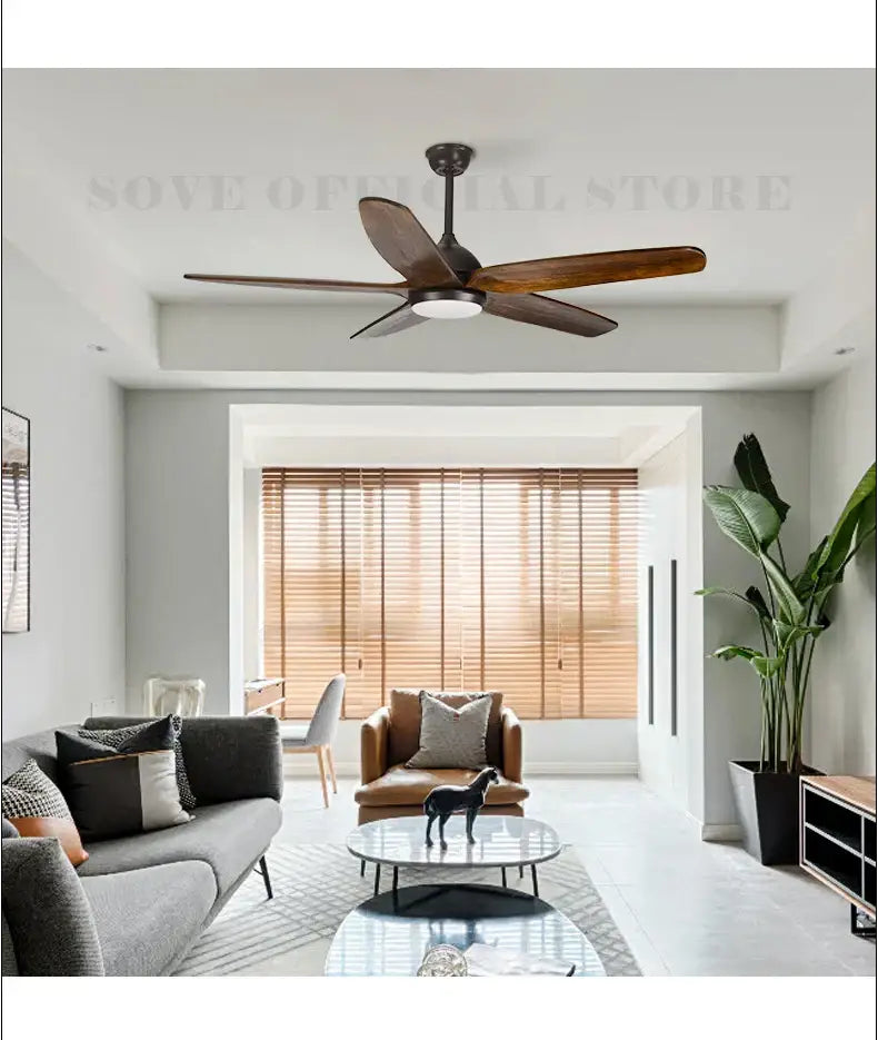 Bronze Wood Ceiling Fan