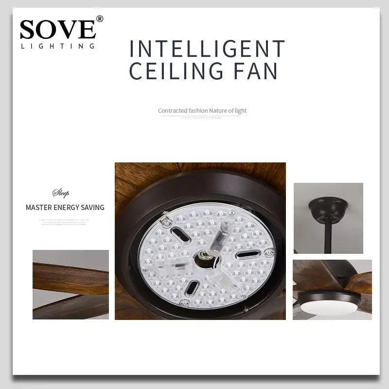 Bronze Wood Ceiling Fan