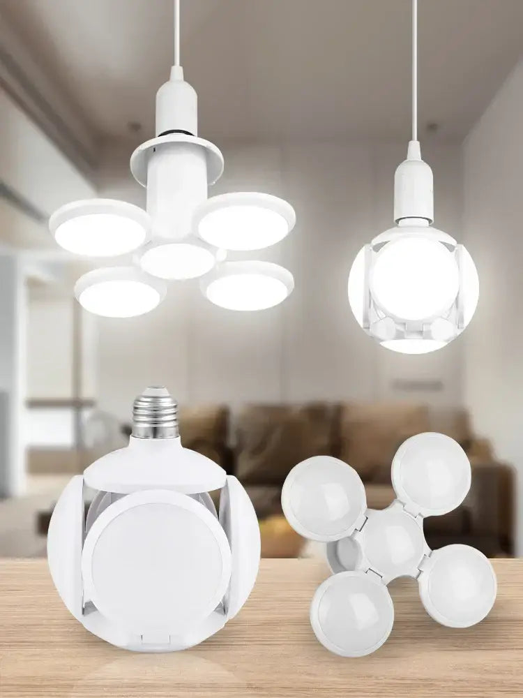 White Foldable LED Ceiling Fan 45W