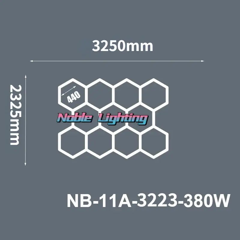LED Hexagrid Ceiling Panel