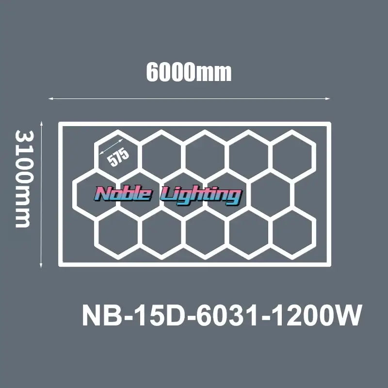 LED Hexagrid Ceiling Panel