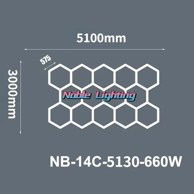 LED Hexagrid Ceiling Panel