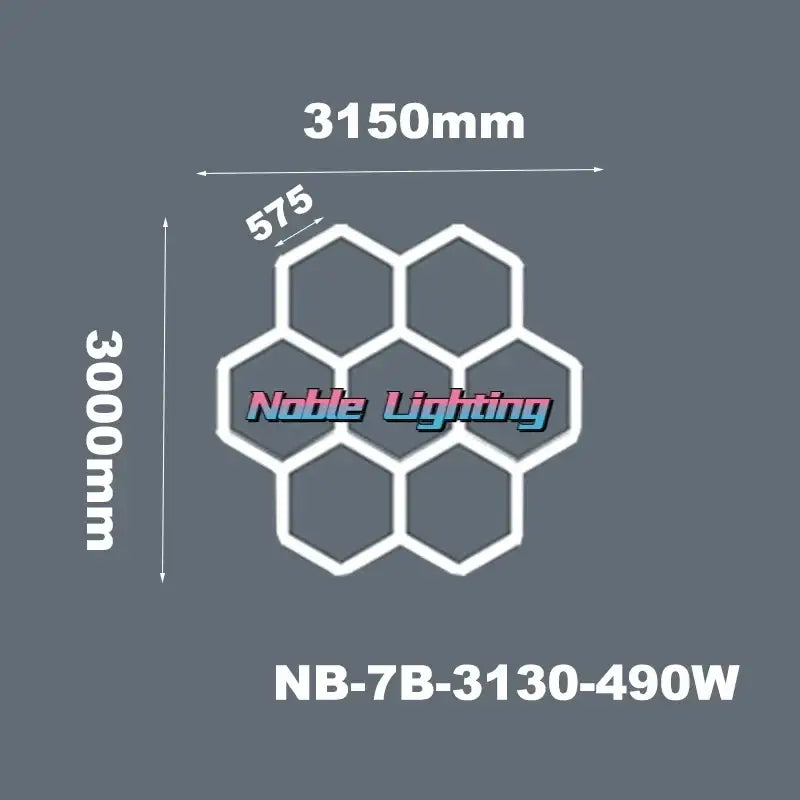 LED Hexagrid Ceiling Panel