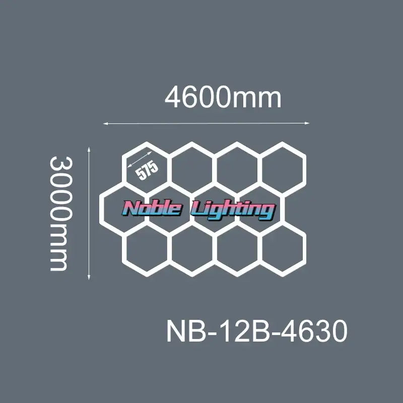 LED Hexagrid Ceiling Panel