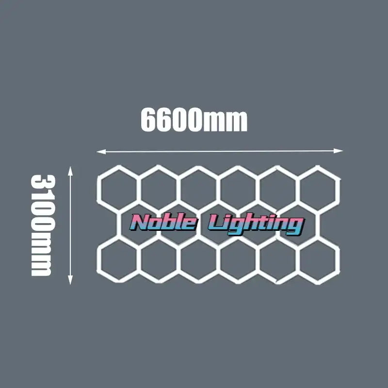 LED Hexagrid Ceiling Panel