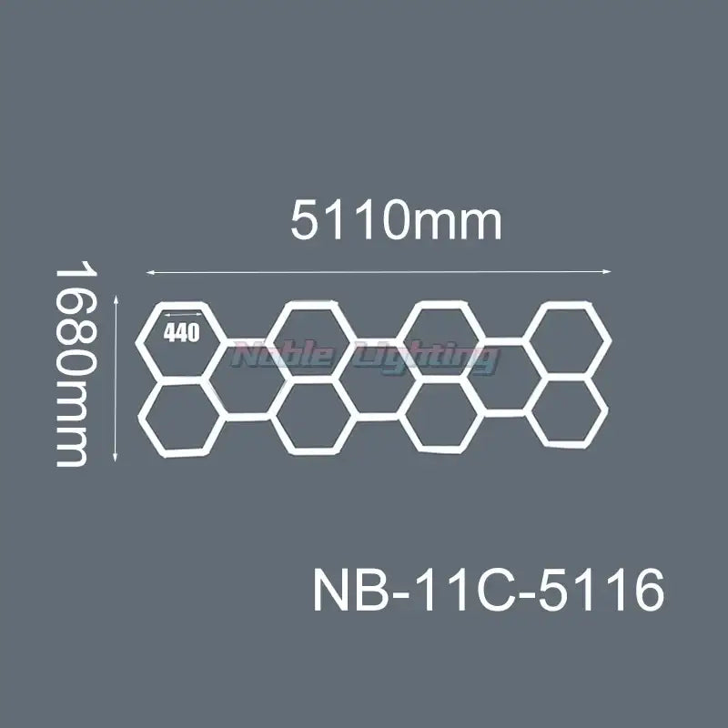 LED Hexagrid Ceiling Panel