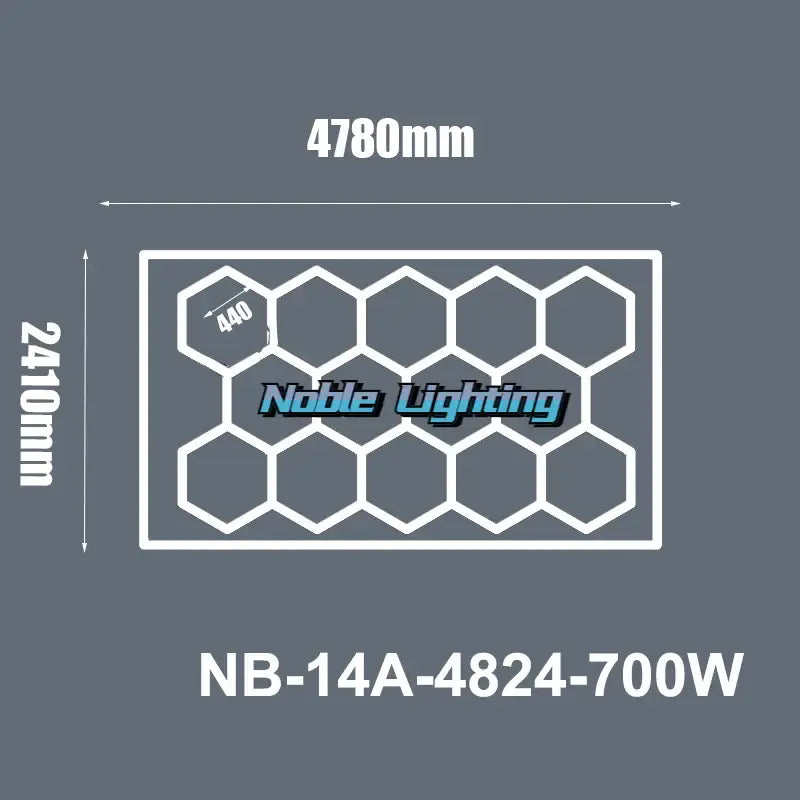LED Hexagrid Ceiling Panel