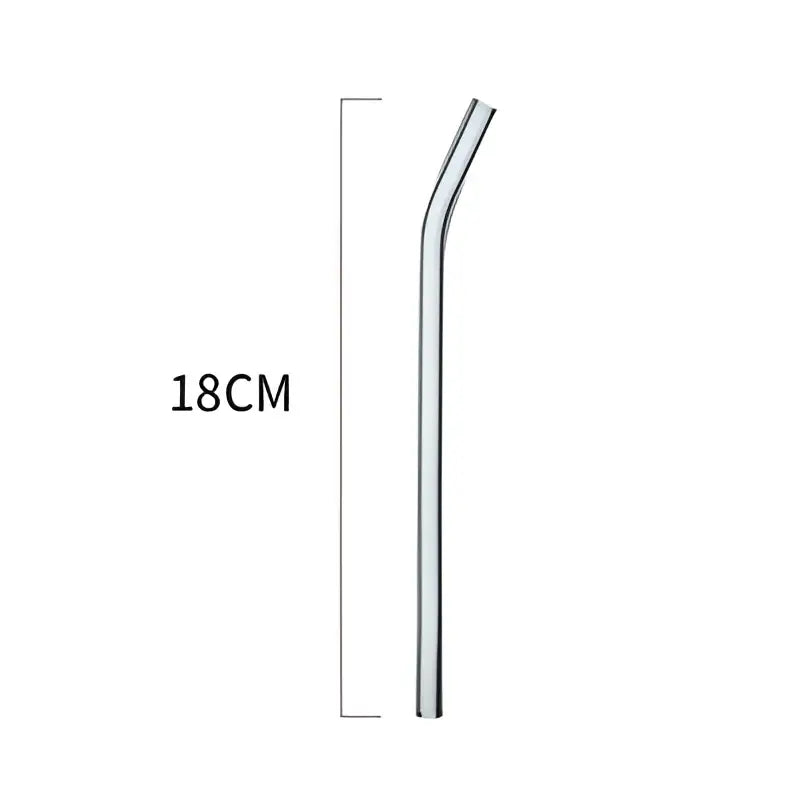 Glass Curved Juice Straws