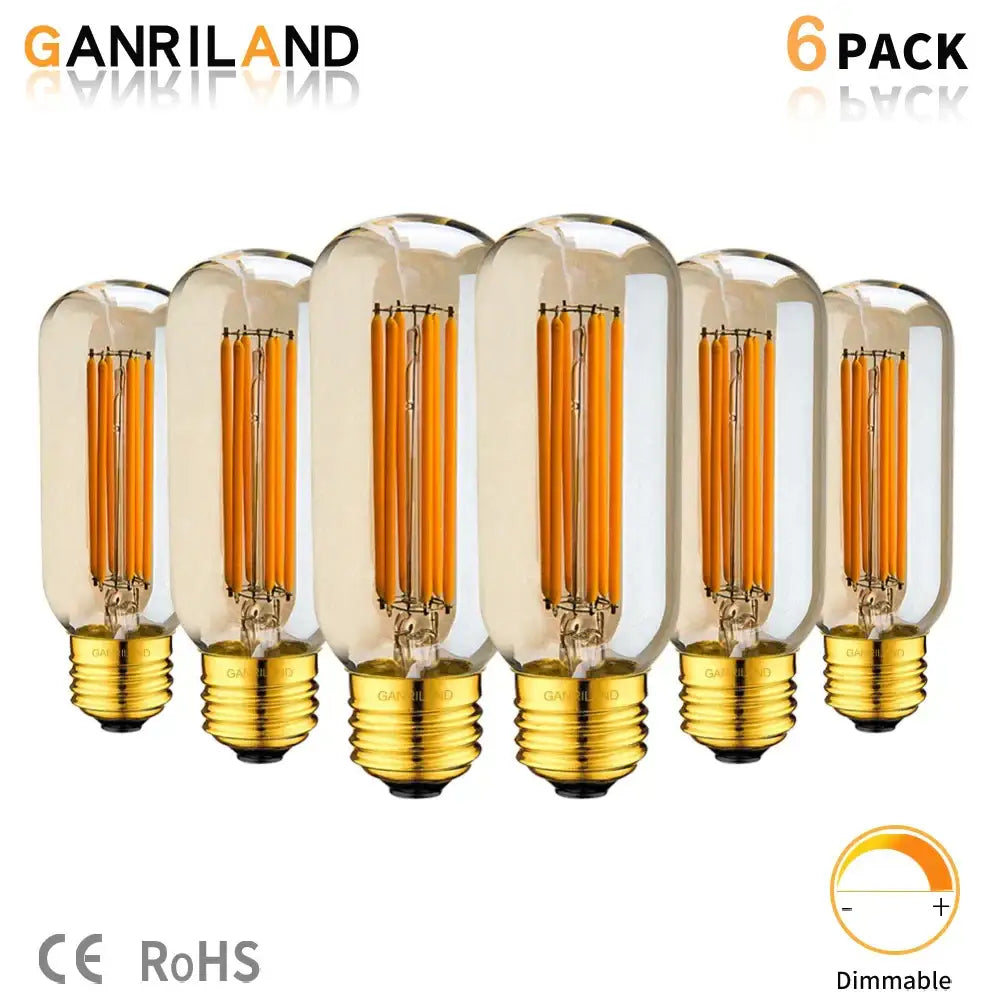 Amber LED Filament Bulb Tubular 2200K