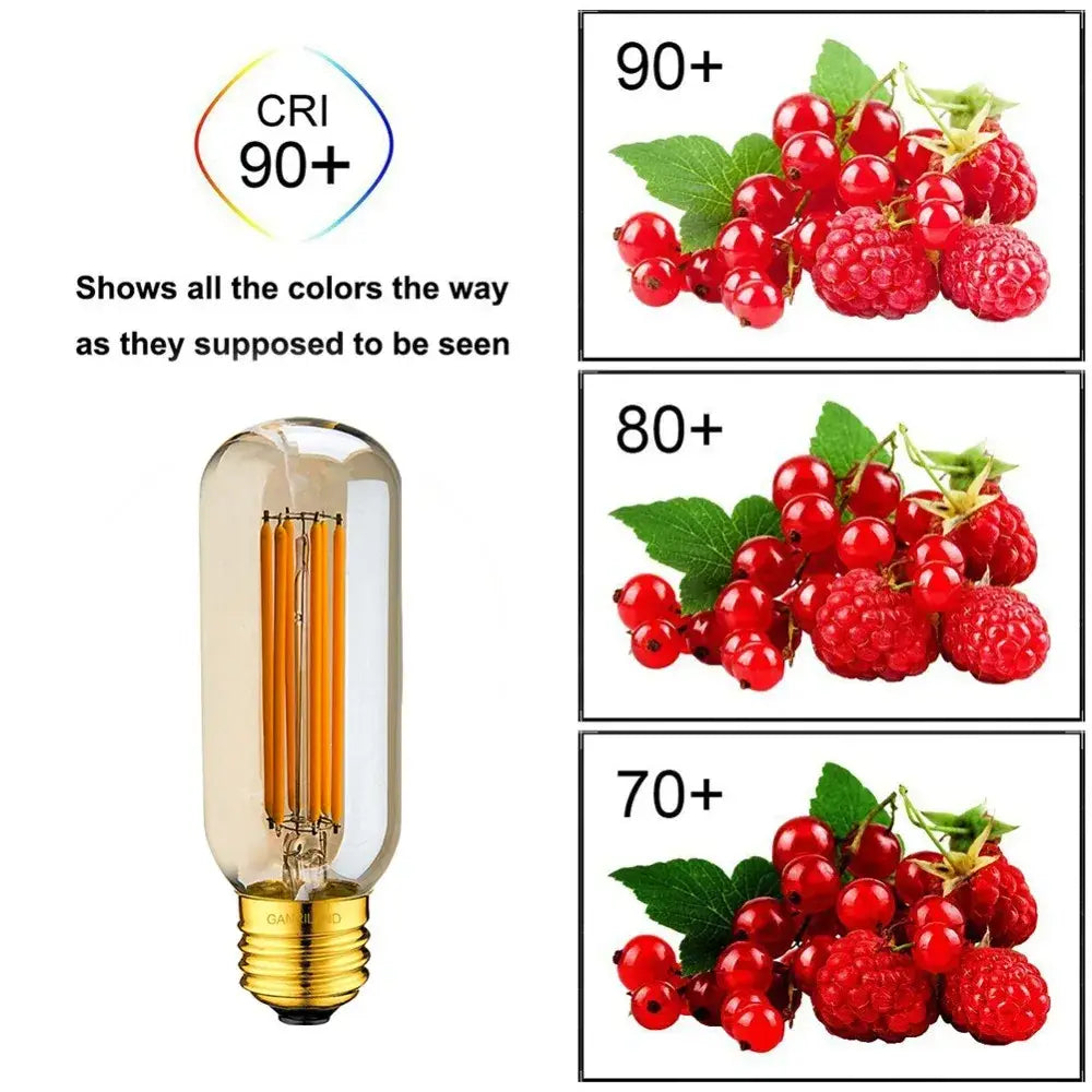 Amber LED Filament Bulb Tubular 2200K