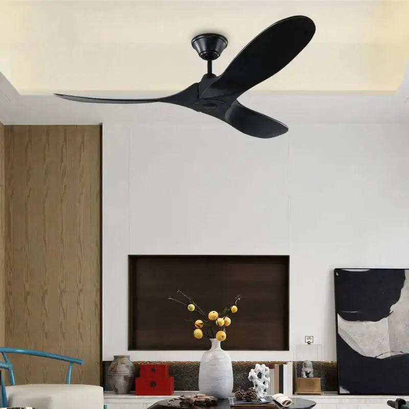 Dark Wood Remote Ceiling Fan