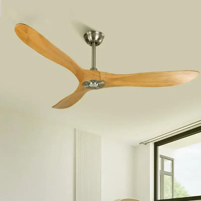Dark Wood Remote Ceiling Fan