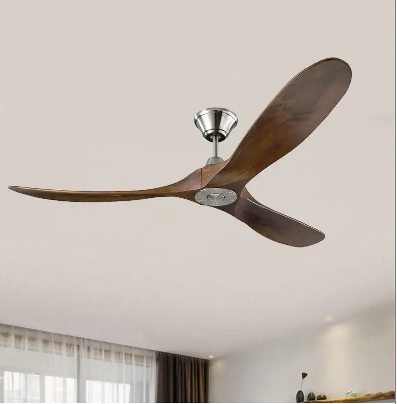 Dark Wood Remote Ceiling Fan
