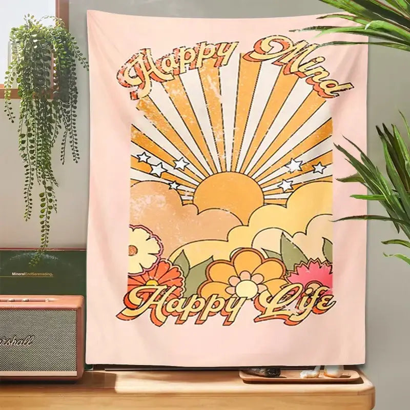Pink Retro Tapestry